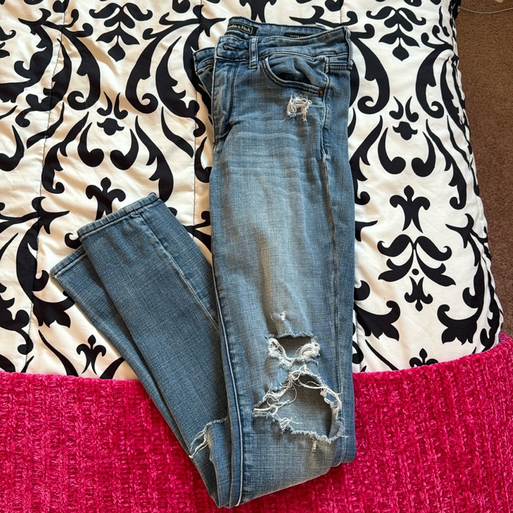 Abercrombie Distressed Skinny Jeans